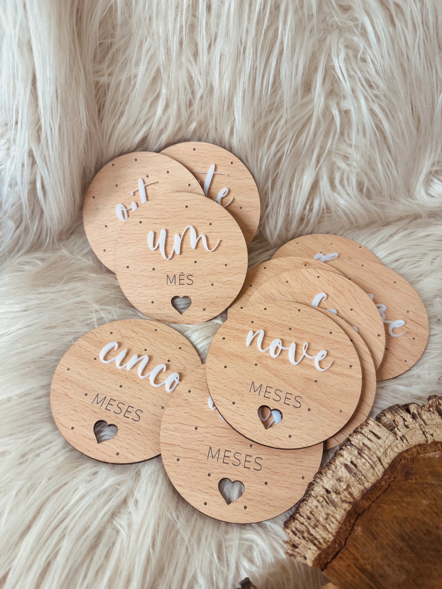 Milestones "12 Meses" com Relevo