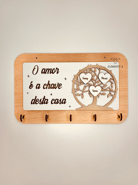 Chaveiro "árvore genealógica"