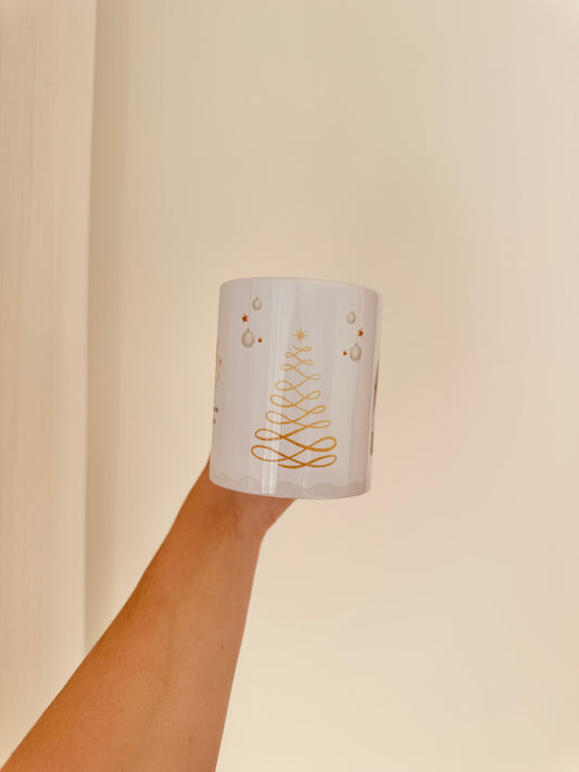 Caneca natalícia com foto