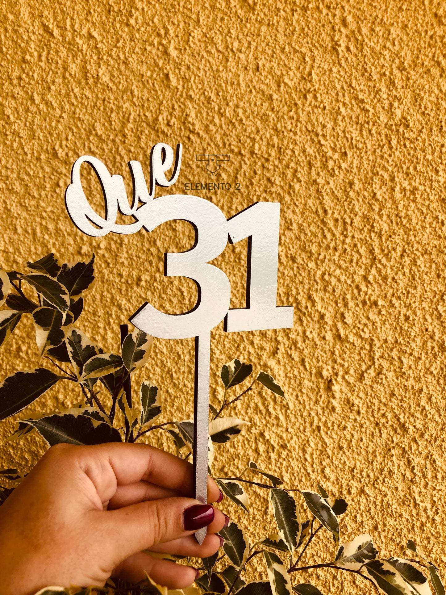 Topo de bolo “Que 31”