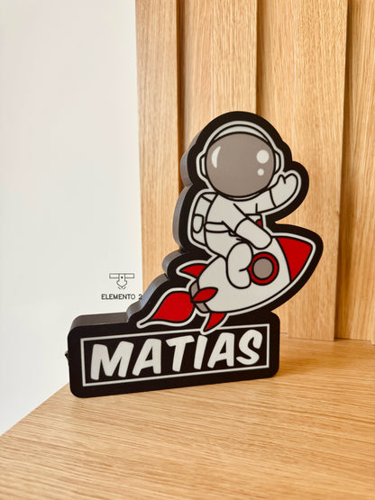 Luminária 3D "Astronauta"