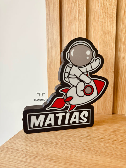 Luminária 3D "Astronauta"