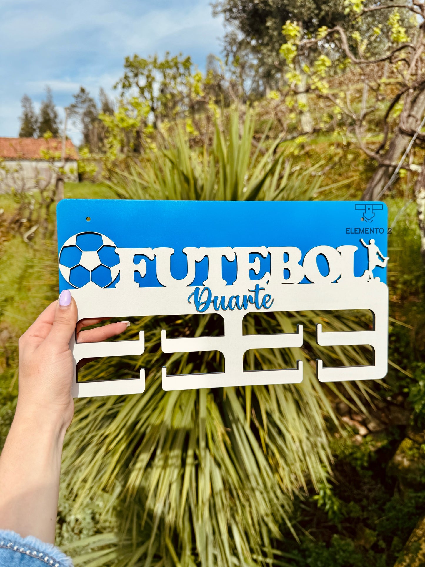 Suporte de medalhas "Futebol"