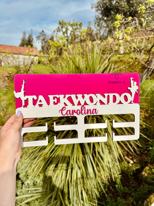 Suporte de medalhas "Taekwondo"
