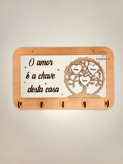 Chaveiro "árvore genealógica"