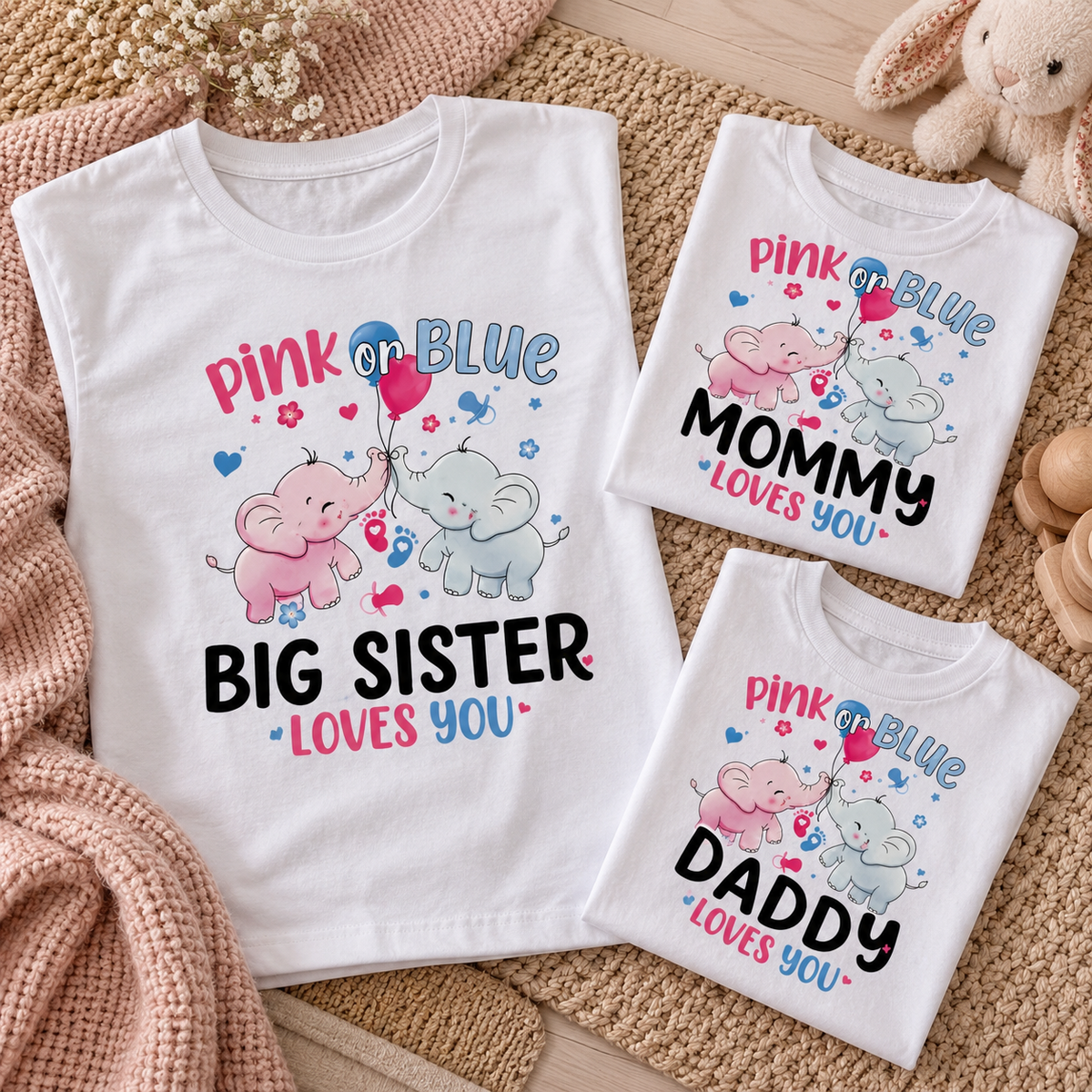T-shirt personalizada "Chá Revelação"