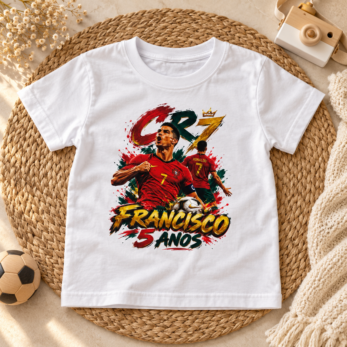 T-shirt personalizada "Aniversário"