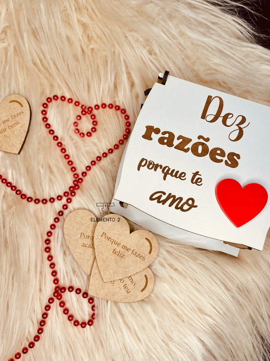 Caixa “Dez razões porque te amo”