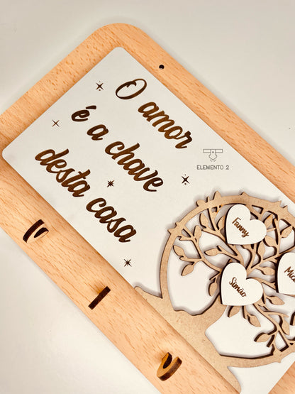 Chaveiro "árvore genealógica"