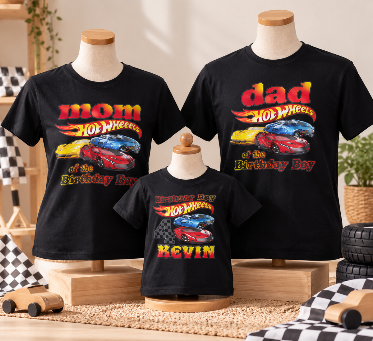 T-shirt personalizada "Hot Whels"