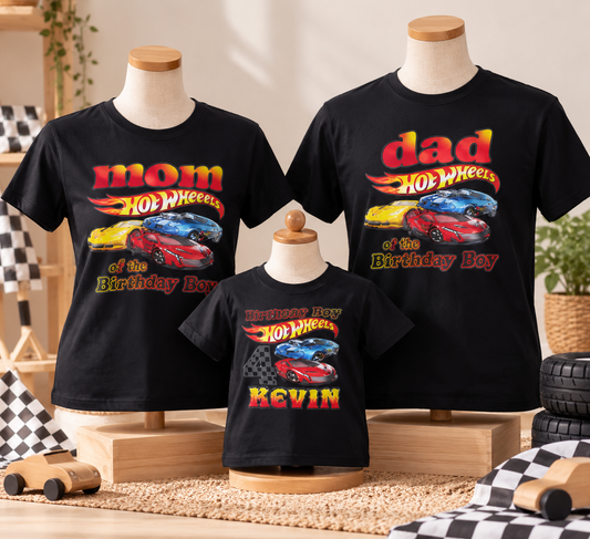 T-shirt personalizada "Hot Whels"