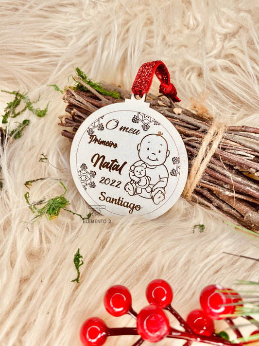 Bola de Natal "O meu primeiro Natal"