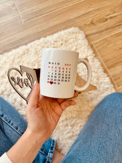 Caixa “love” com caneca