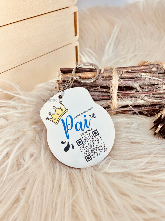 Porta-chaves com áudio QR Code