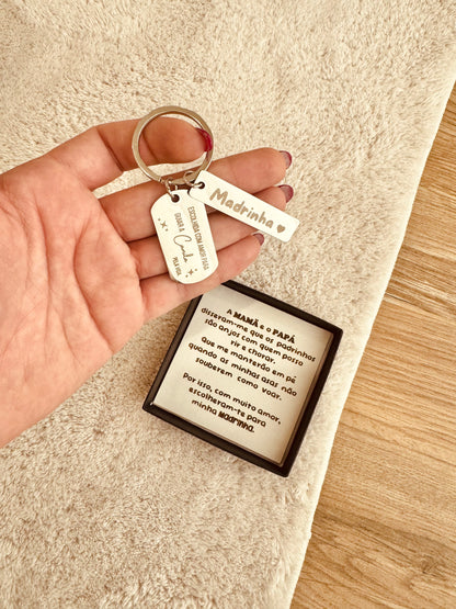 ÂNCORA - PORTA-CHAVES | PEDIDO MADRINHA