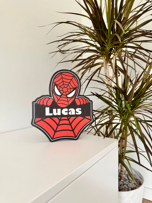 Luminária 3D "Homem Aranha"