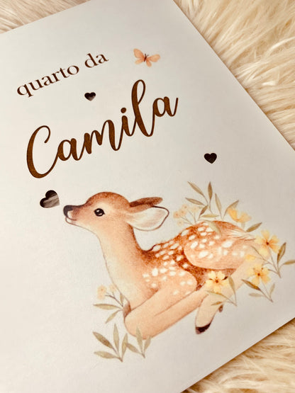 Decoração de quarto "veado"