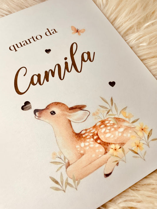 Decoração de quarto "veado"