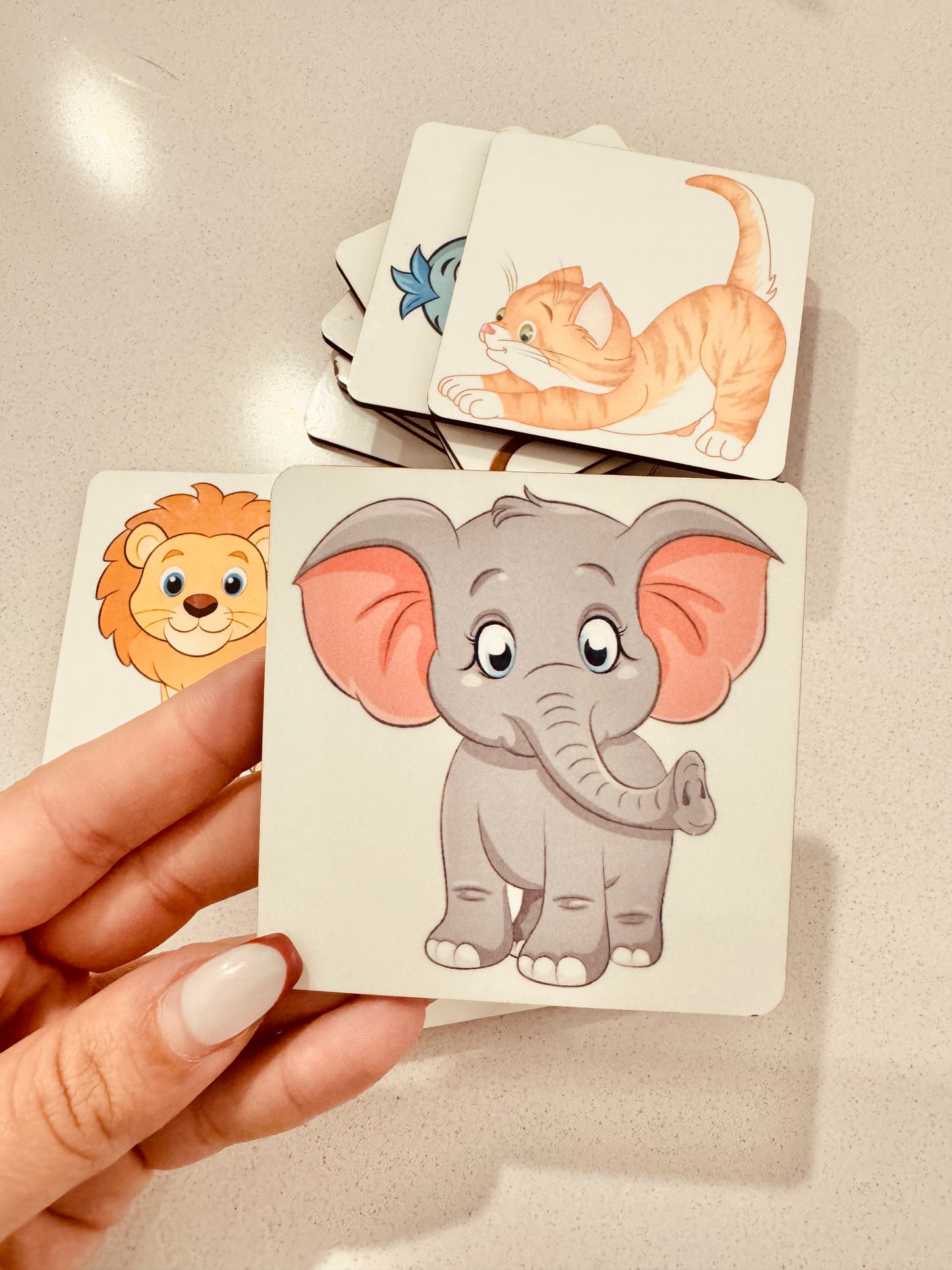 Placas de aprendizagem "Animais"