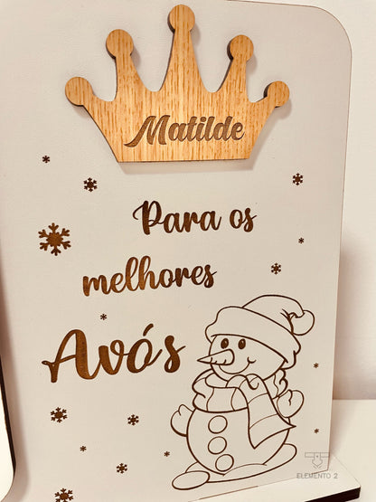 Quadro "Para os melhores avós"