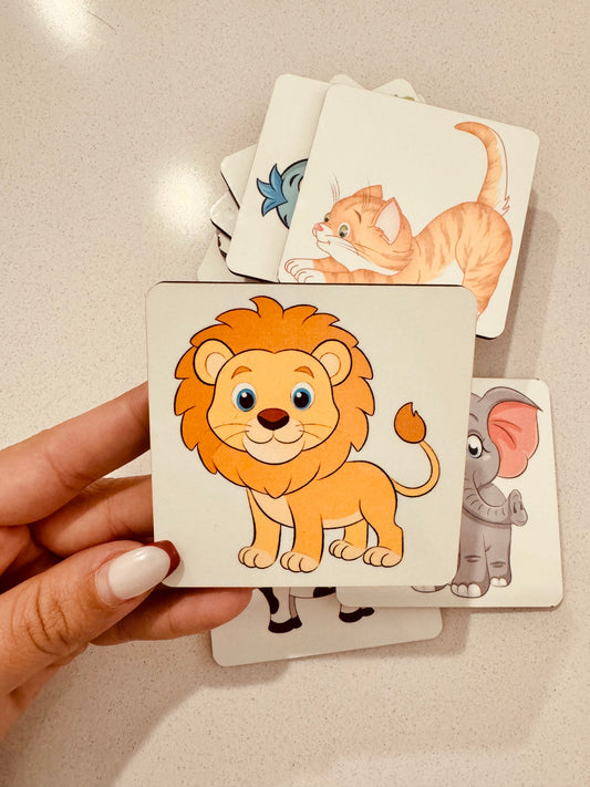 Placas de aprendizagem "Animais"