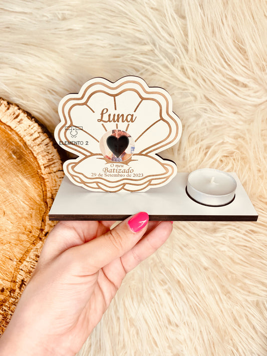 Lembrança "Concha com vela"