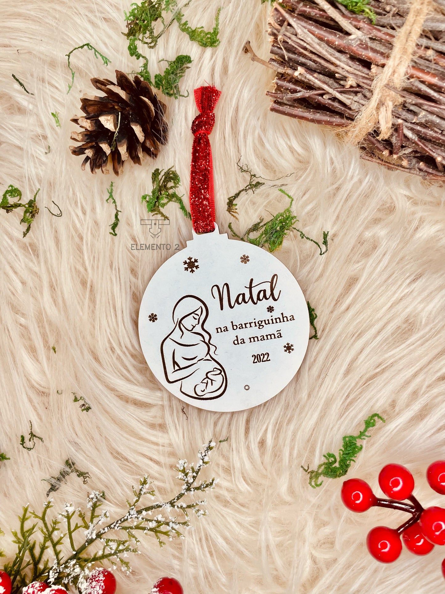 Bola de Natal “Natal na barriguinha da mamã"