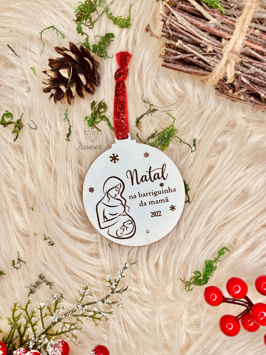 Bola de Natal “Natal na barriguinha da mamã"