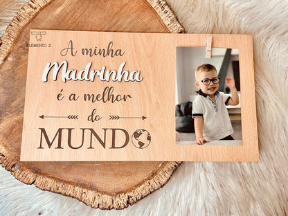 Quadro com mola para foto