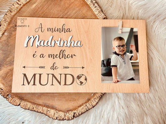 Quadro com mola para foto