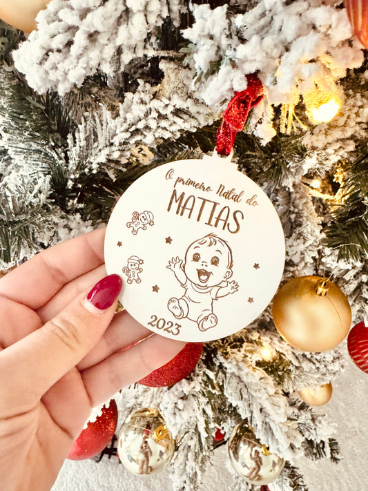 Bola de Natal "O meu primeiro Natal"