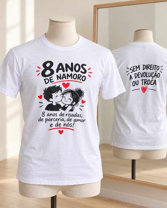 T-shirt personalizada "Sem direito a devolução ou troca"