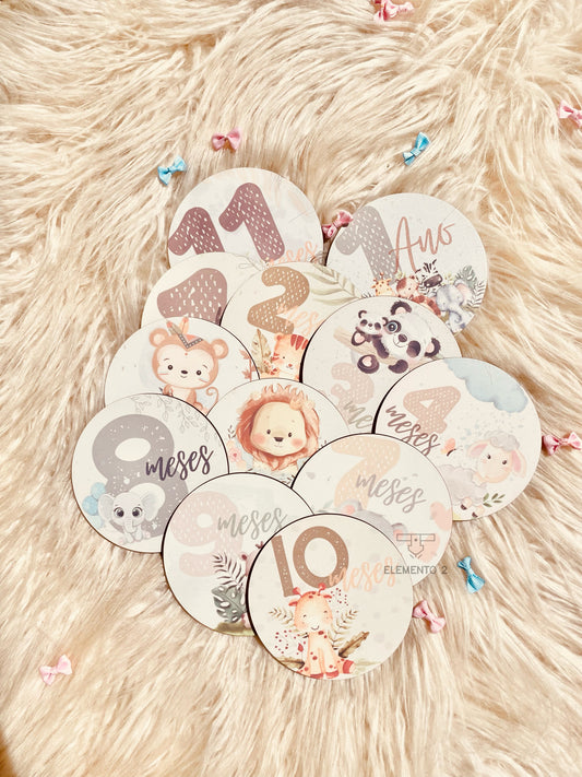 Milestones "Animais da selva"