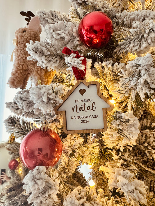Bola de Natal "Primeiro Natal na nossa casa"