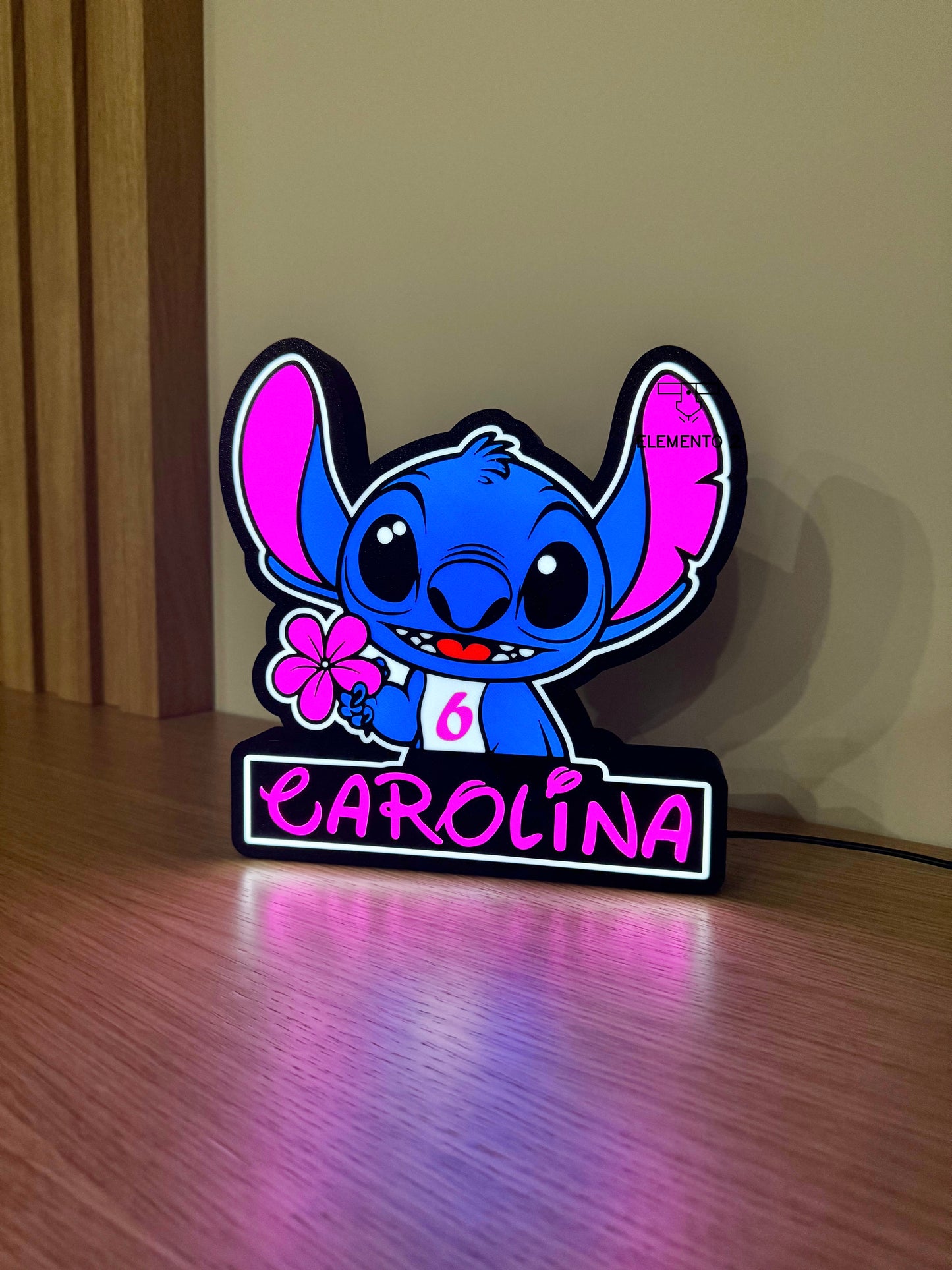 Luminária 3D "Stitch"