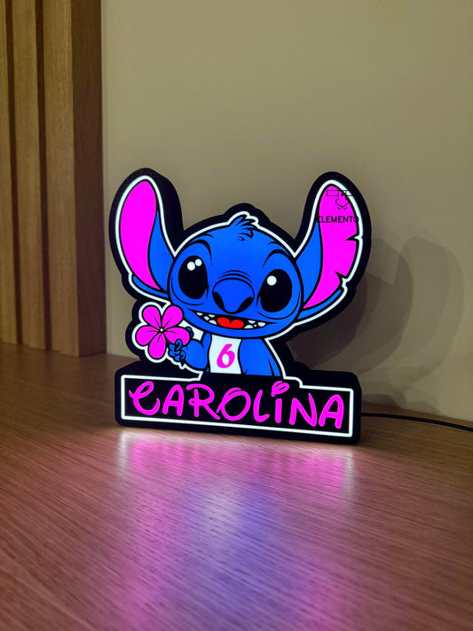 Luminária 3D "Stitch"
