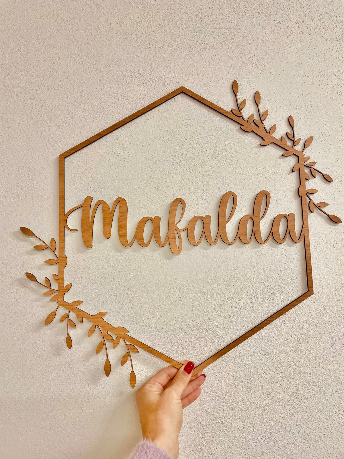 Decoração de parede com nome