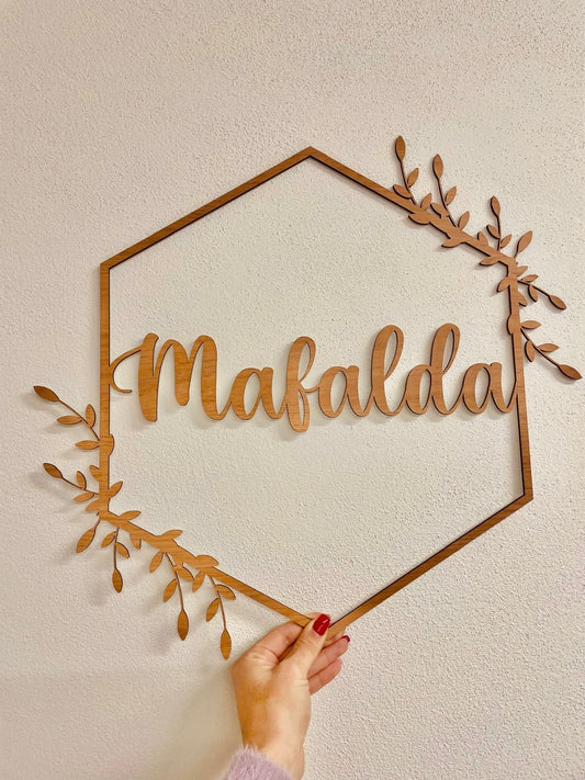 Decoração de parede com nome