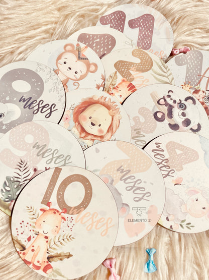 Milestones "Animais da selva"