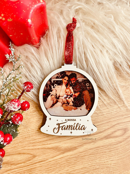 Bola de Natal com foto