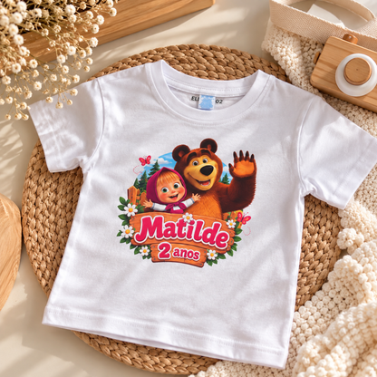 T-shirt personalizada "Aniversário"