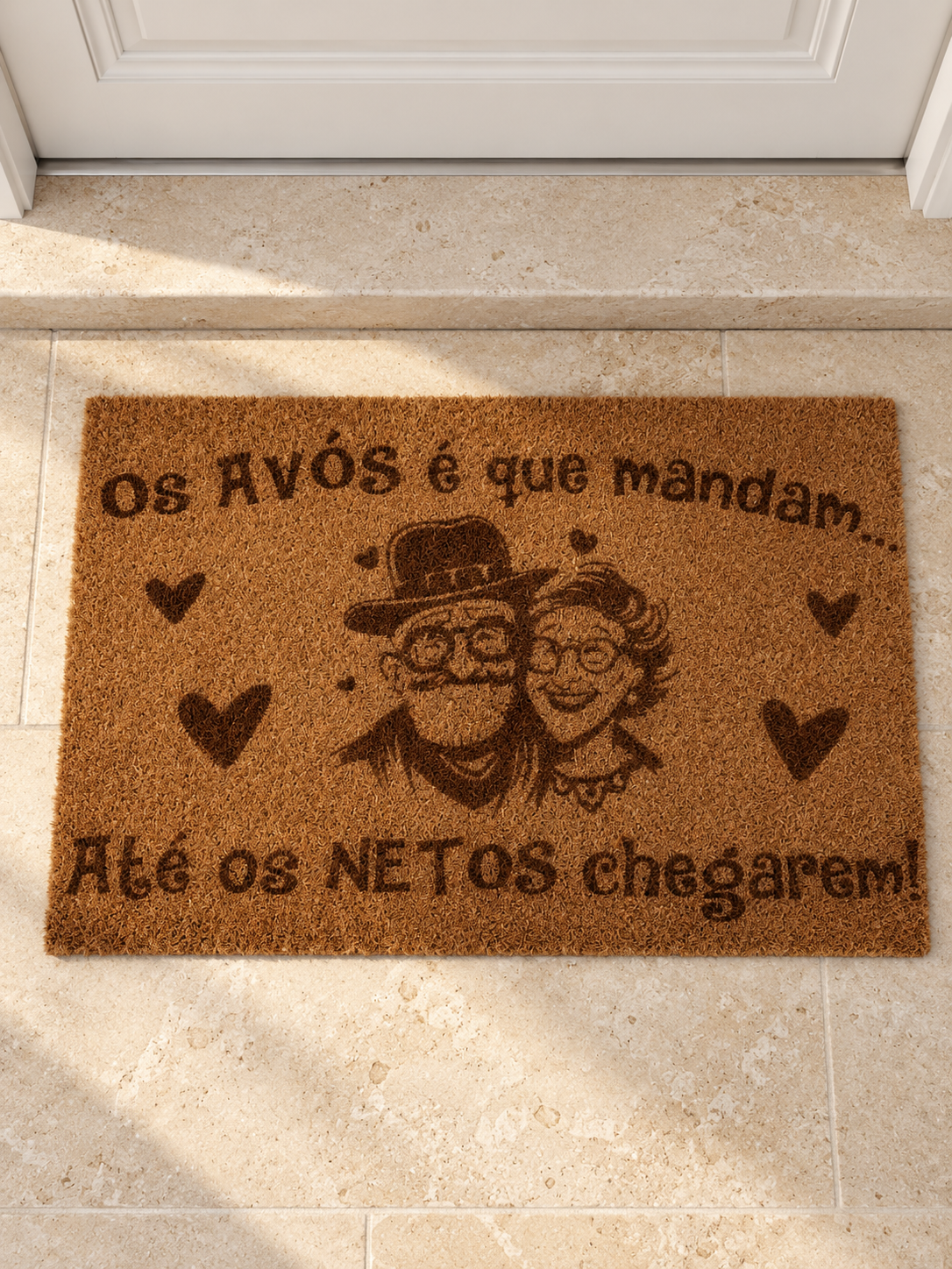 Tapete " Os Avós é que mandam até os netos chegarem!"